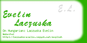 evelin laczuska business card
